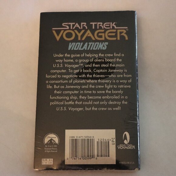 Violations, Star Trek Voyager, No 4 by Susan Wright, New paperback in plastic - Picture 2 of 2